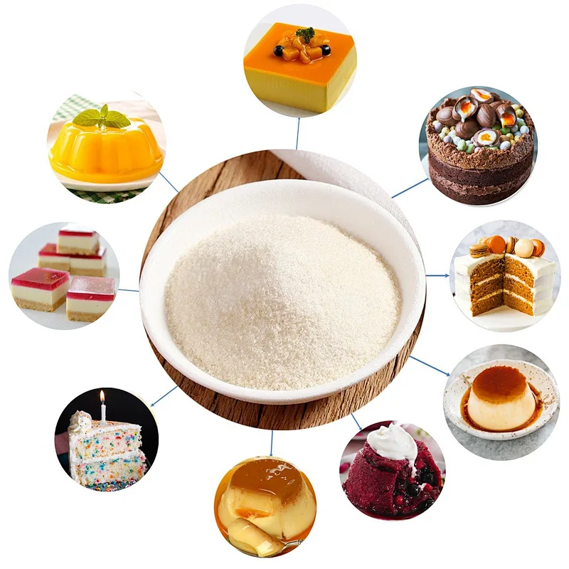 Edible Bovine Gelatin Powder for Candy with 220bloom 8-40mesh